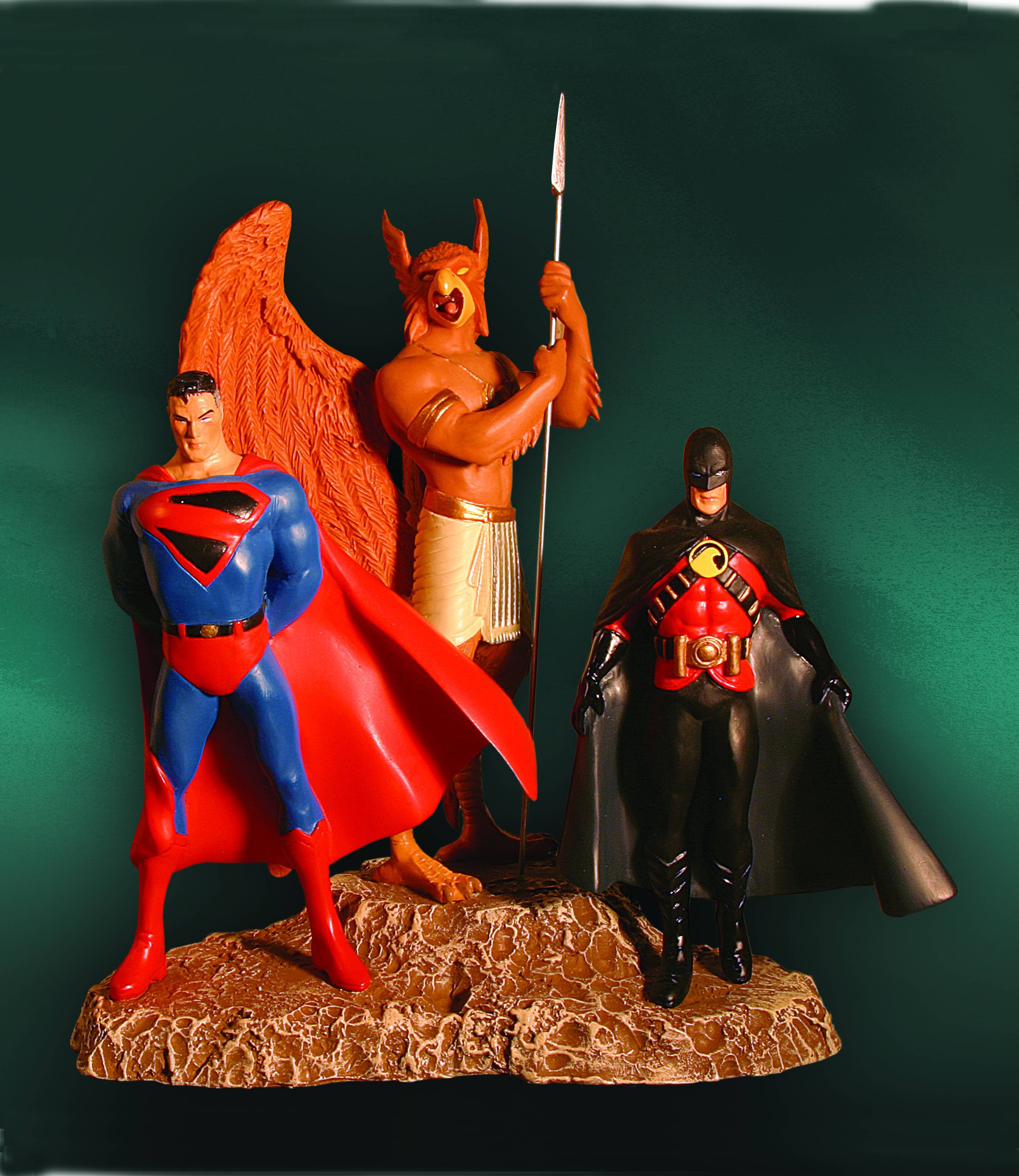 DC Comics Kingdom Come Superman Hawkman Red Robin Statue